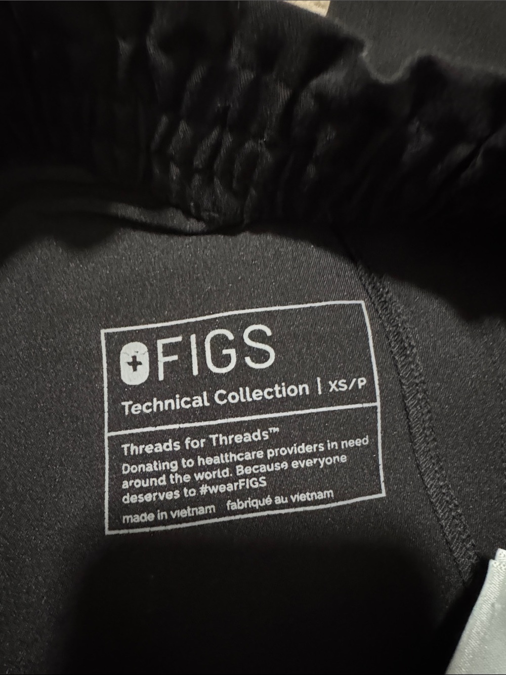Figs Technical Collection Black Top - Picture 2 of 9